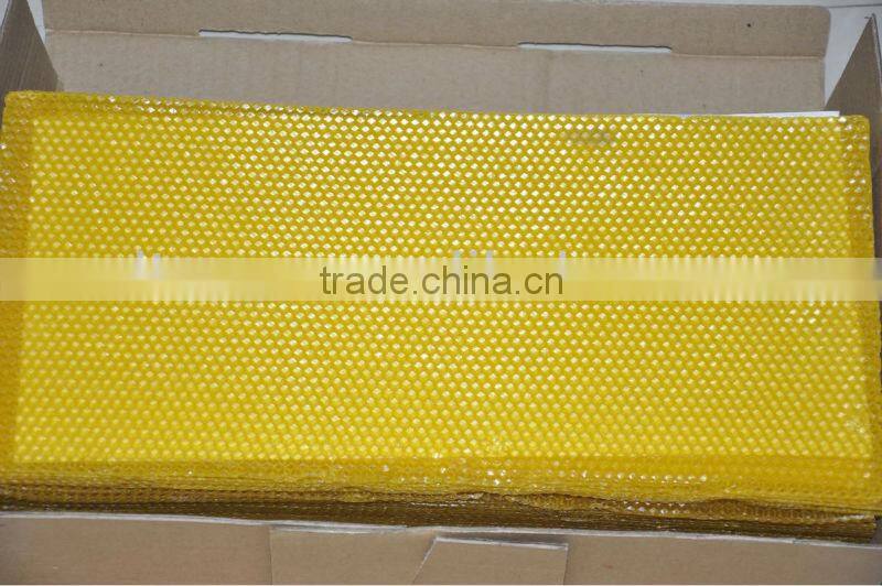 beeswax comb foundation sheets for beekeeping tool