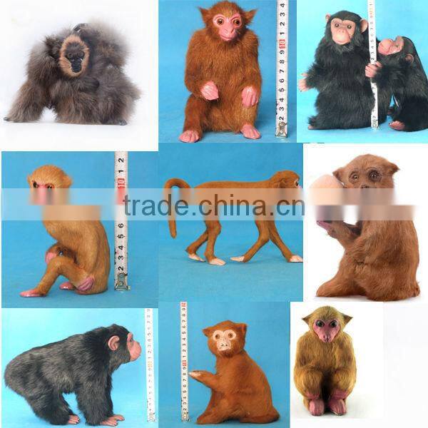 furry artificial plush toy garden monkey new arrivals 2016