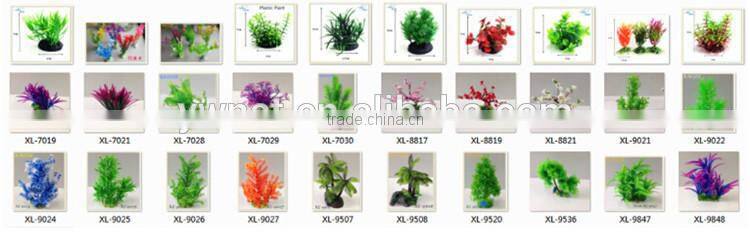 Factory wholesale High Quality fish tank colorful special Aquatic design Aquarium Plastic Plant decoration