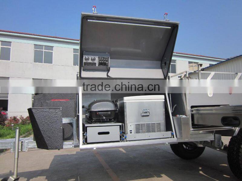 2017 hot sale off road travel trailer tent trailer camper trailer