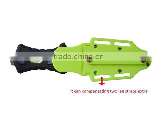 420 Stainless Steel Serrated Point BC Yellow Diving Knifes Survival Knife