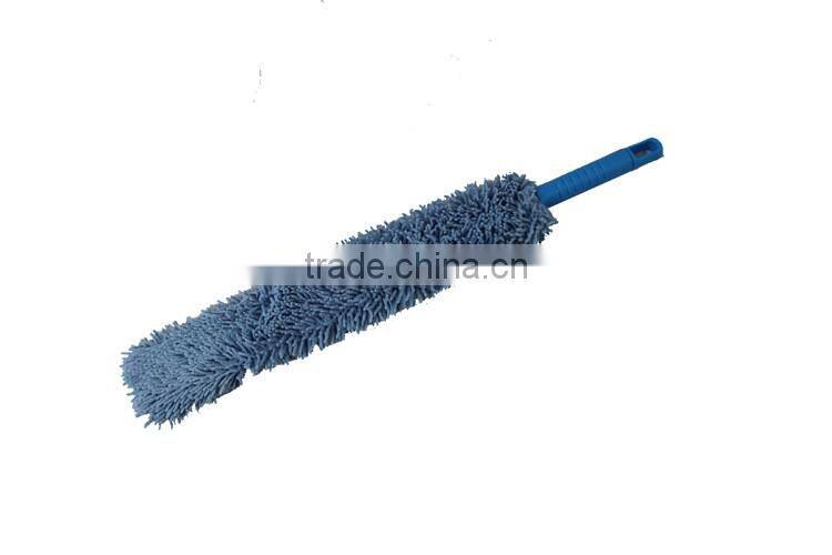 Chenille window cleaning duster, microfiber window cleaner