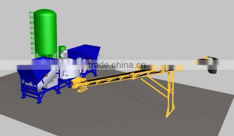 New structure MD1200 mobile concrete mixing plant