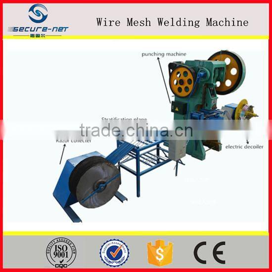 Razor barbed wire mesh making machine (Direct factory)