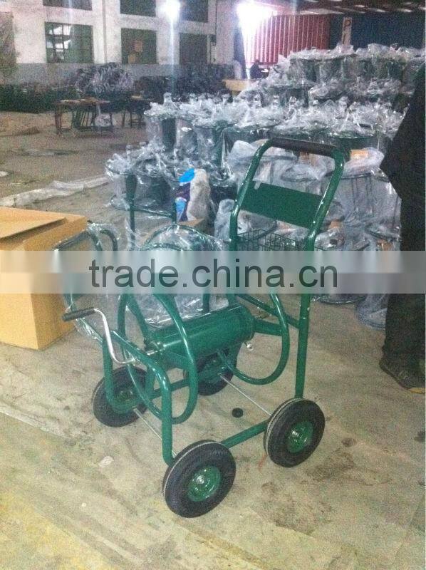 gardener watering cart moving freely