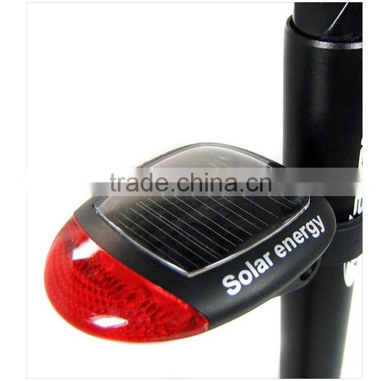 solar energy led bicycle light front tail light bicycle light led rear light warning bicycle light