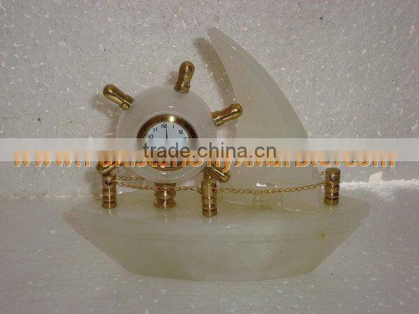 The most beautiful WholeSale 2017 New Design CLOCKS ONYX MARBLE HANDICRAFTS