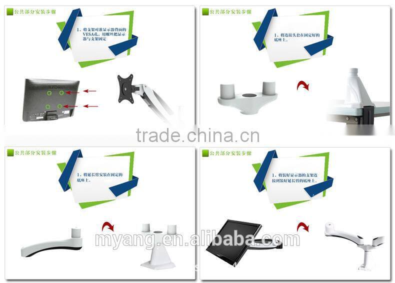 Wholesale H-Quaility Universal Two Head Desktop LCD Mount/LCD Table Bracket
