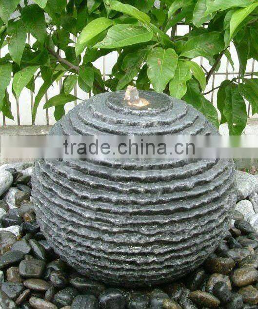 outdoor natural stone garden water fountain