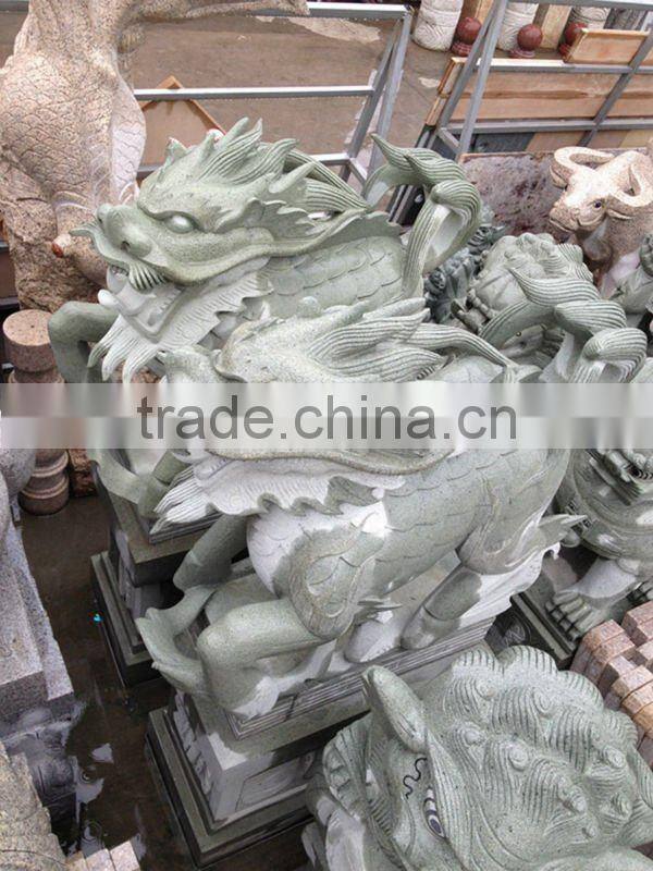 stone chinese dragon sculpture