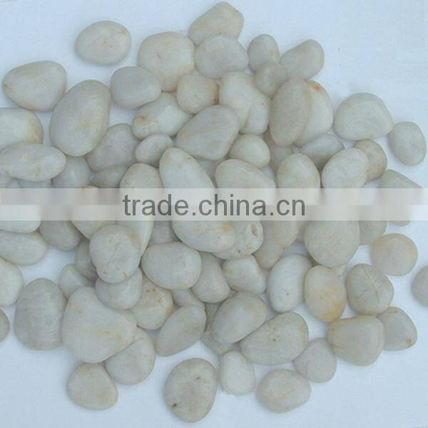 Polished pebbles,,landscaping white pebbles