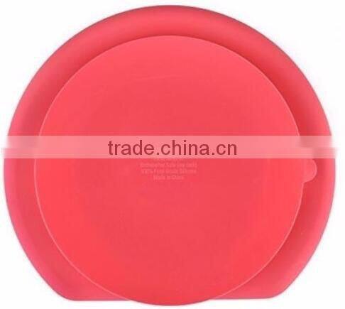 Silicone Grip Dish,Silicone Kids Strong Suction Base ,Feeding Plate