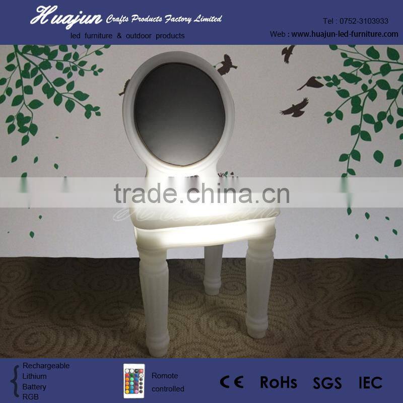 led plastic event chair,banquet chair / led ghost chair /event rental stacking ghost chair