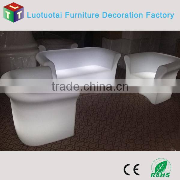 RGB glow single sofa / LED lighting furniture sofa