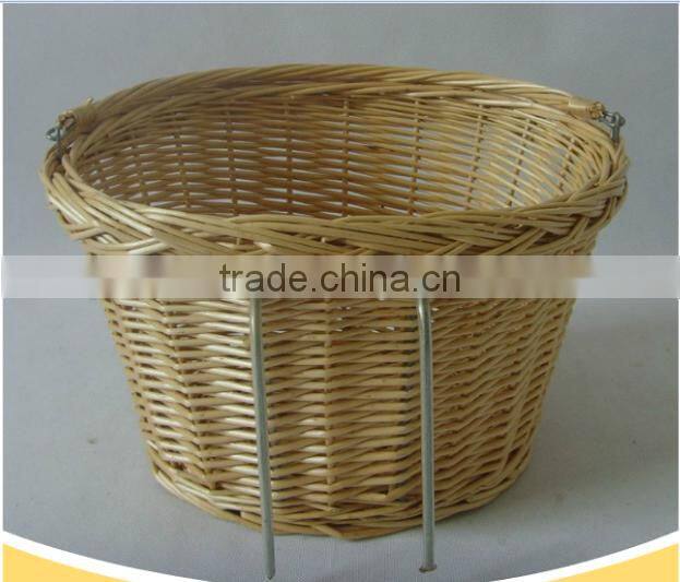 100%Handmade big wicker shopping bicycle basket wicker bike basket