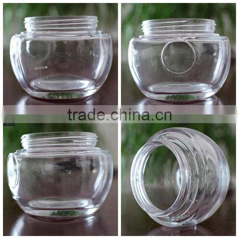 manufacture Imprinted printing 7oz cream glass packaging for sale