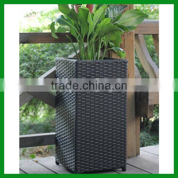 FO-9404 Synthetic garden rattan flower container