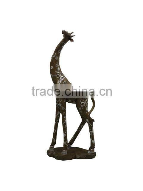for 2015 new electro style resin giraffe statue