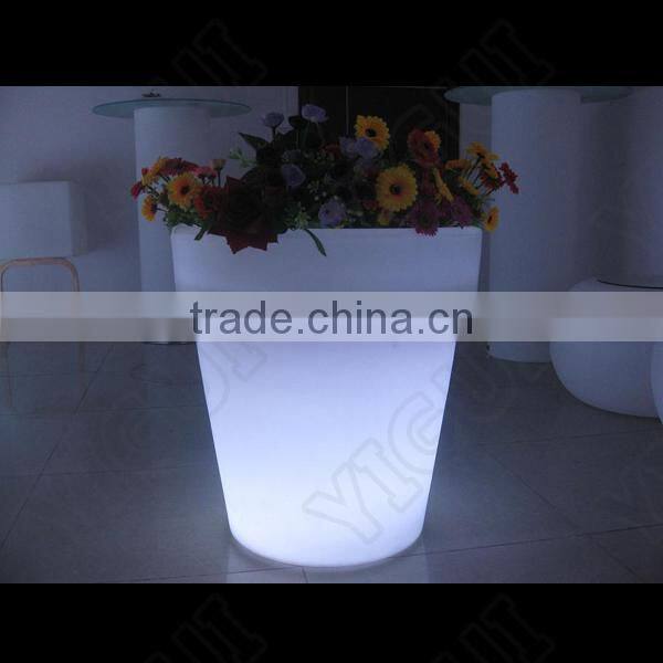 plastic rechargeable led ice bucket/champagne beer bucket