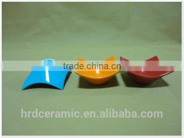small ceramic dishes wholesale High Quality colorful hotel used ceramic dish