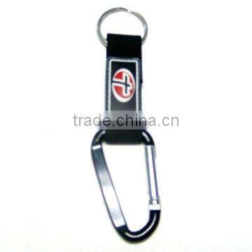 Carabiner with lanyard