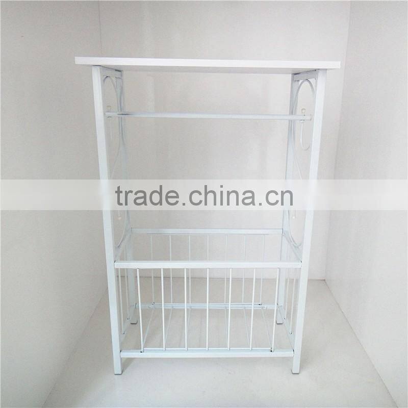 Scroll Design Bathroom Storage Table Magazine Table