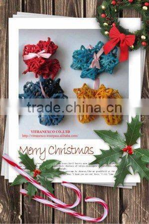 colored rattan decortion items