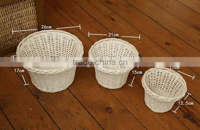 2015 wholesale wicker flower wickerwork vase