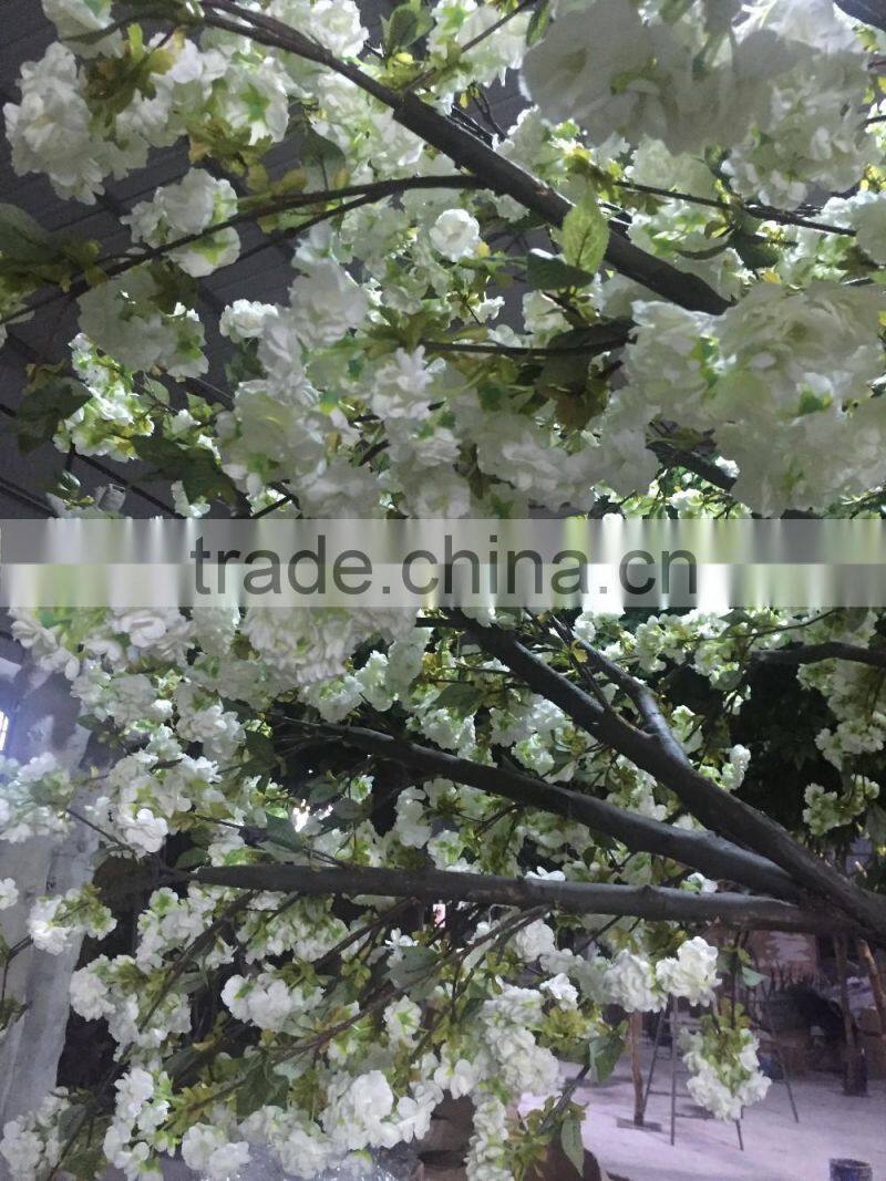 White birth Decorative large tree for wedding decoration cherry artificial tree wedding blossom tree