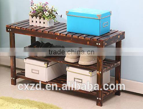 wholesale antique wooden shoe rack
