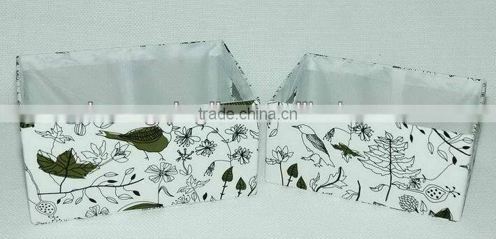 Eco-friendly Paper Fabric Basket.