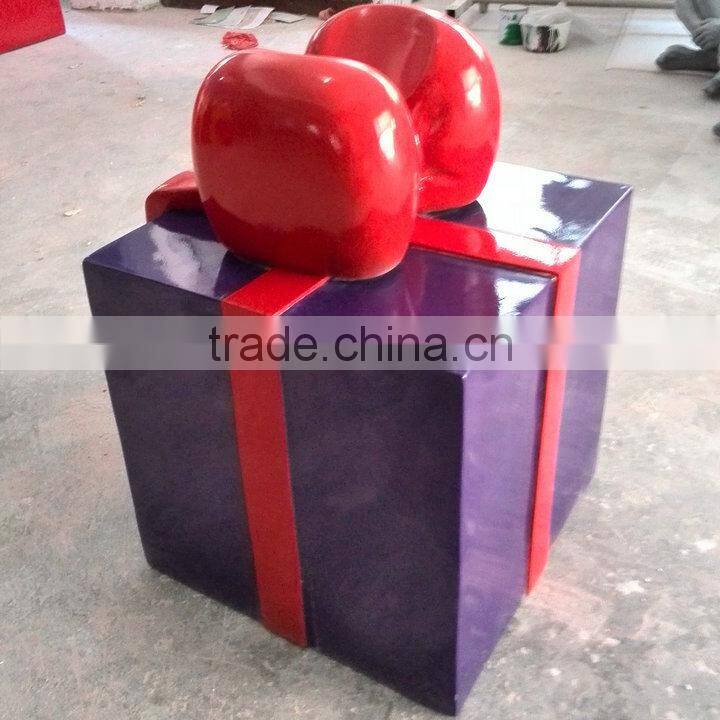 Waterproof frp Christmas purple gift-box