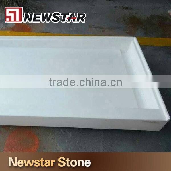 rectanglar cultured marble shower pan