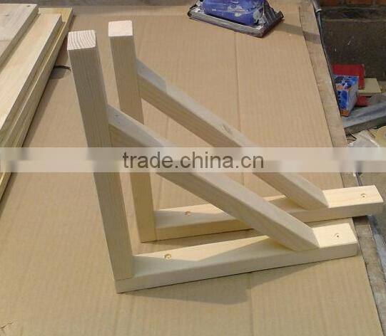 High quality pine wood wall shelf
