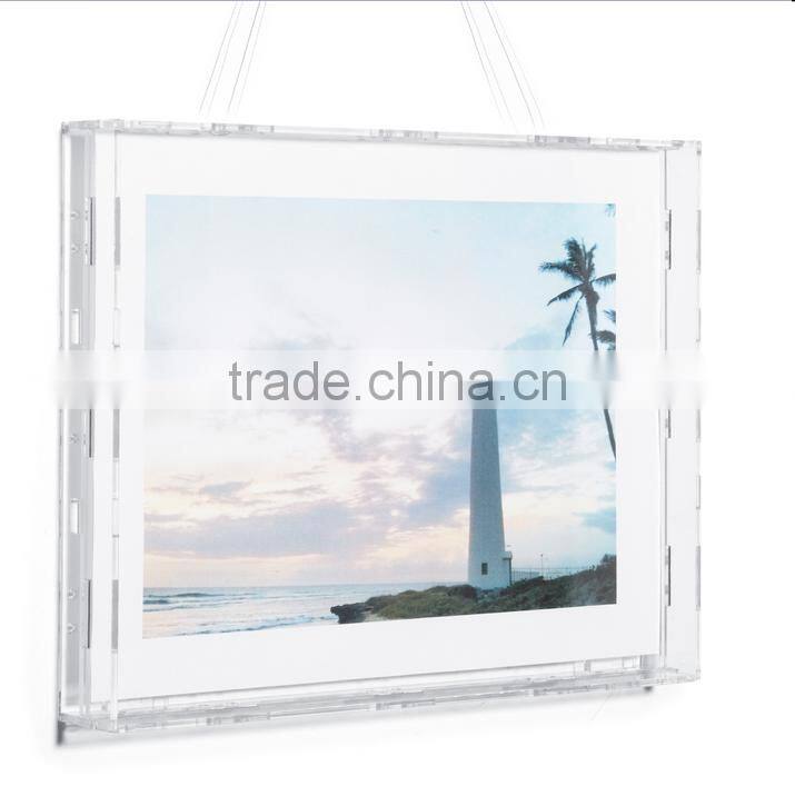 high quality modern customized clear acrylic photo frame for photo