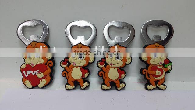 high quality PVC promotional monkey fridge magnets