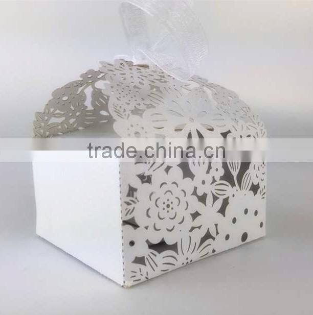 Customized foldable sweet candy box for wedding romantic paper wedding box