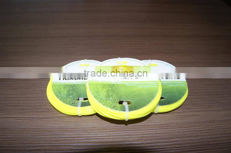 yellow round nylon trimmer line