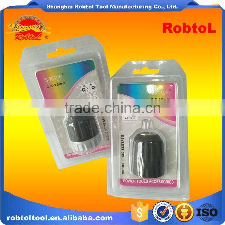 0.8-13mm 3/8-240UNF Spanner drill chuck clamp Mini electric keyless keytype keyed self tighten light heavy duty