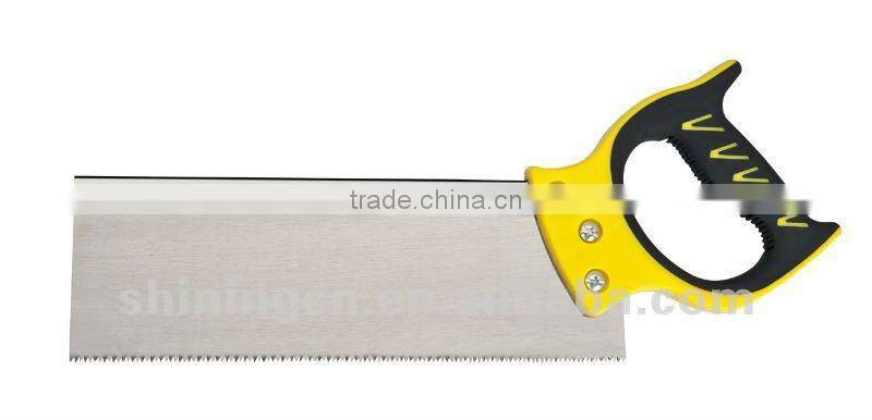 back saw with rubber handle SH -502, back saw for wood, wooden back saw