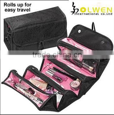 2015 Newest rolls up cosmatic make up bag for travel