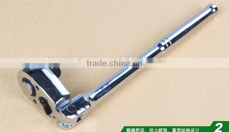 Berrylion Quality Spanner 1/4" Foldable Mirror Finished Ratchet Spanner