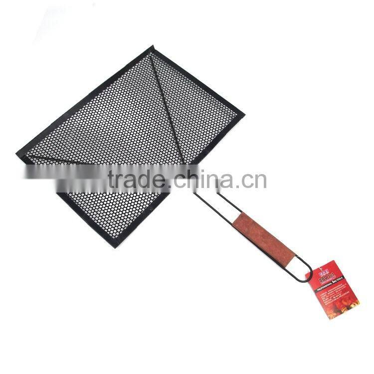 Non-stick barbecue wire mesh grill rack