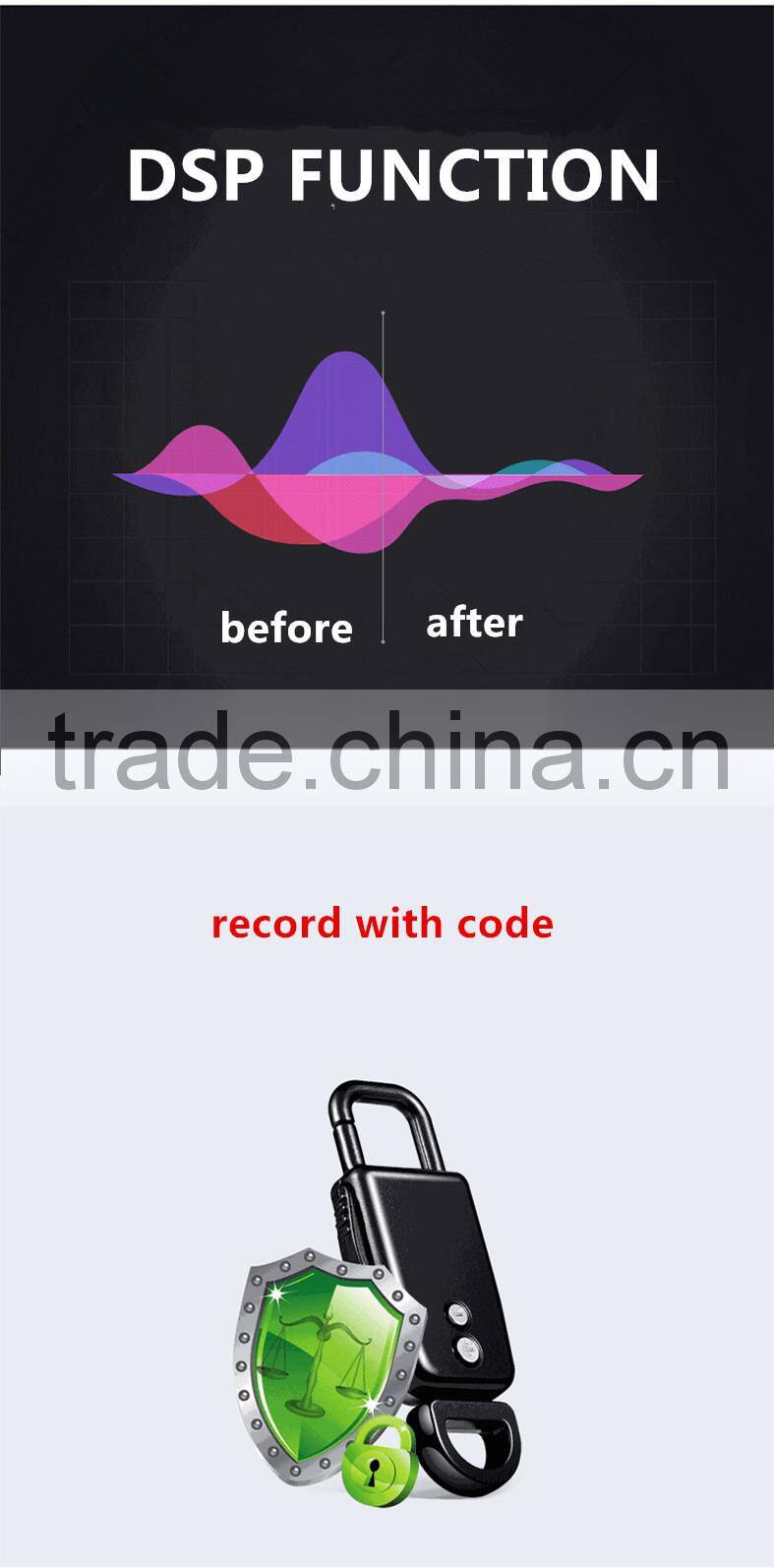 Voice Recorder Digital 8gb Audio Dictaphone Mp3 Player Usb Rechargeable Spy New