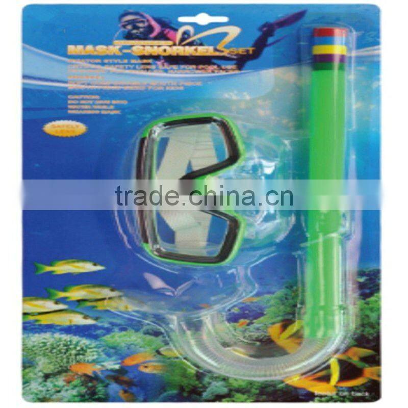 Hot selling teenager diving mask snorkel set, PVC material