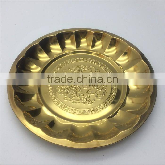 Hot sale high quality decorative stainless steel tray for wedding