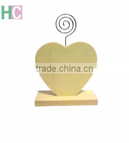 customized Metal with wooden base memo clip type