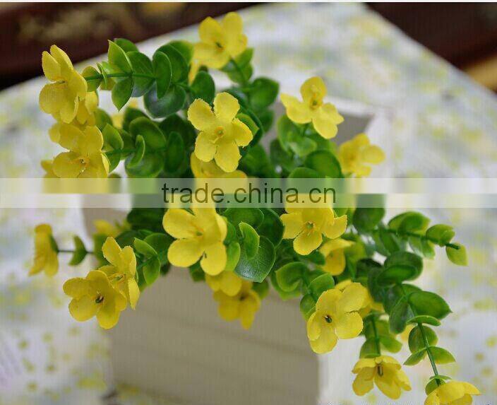 artificial flower bouquet, plum flower bouquet