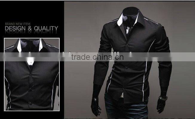 Stylish slim shirts new italian designs fashion shirts for man MOQ 10PCS MIX COLORS