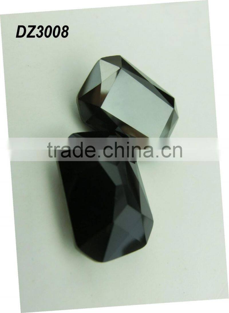 Octagon Facetted Cut Crystal Blue Fancy Stone;Whoesale gemstone